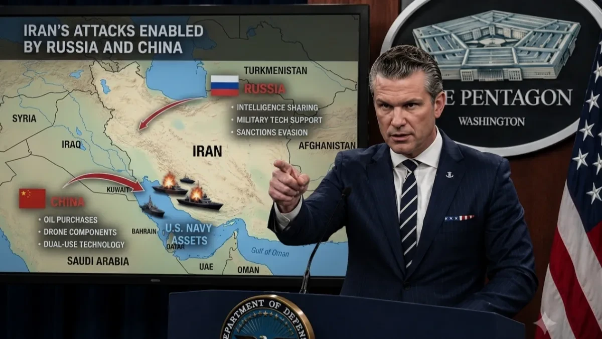 Hegset direktno optužio Moskvu i Peking za rat u Zalivu: Rusija i Kina na tajnim nivoima omogućavaju iranske napade na flotu SAD