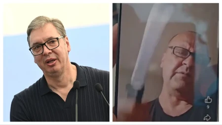 "Odsećiću ti glavu!" Bolesne pretnje upućene predsedniku Vučiću, izvadio i nož!