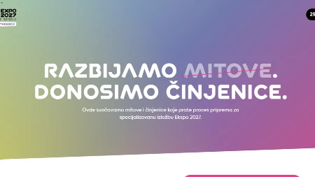 Od sada i zvanično: Pokrenut EXPO MYTH CHECK, evo čemu služi novi portal