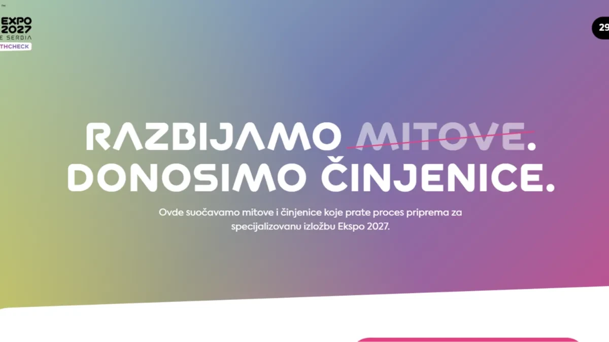 Od sada i zvanično: Pokrenut EXPO MYTH CHECK, evo čemu služi novi portal