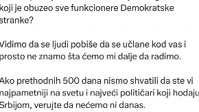 "Pobiše se ljudi da se učlane kod vas!" Radovanović obrisao pod Demokratskom strankom!