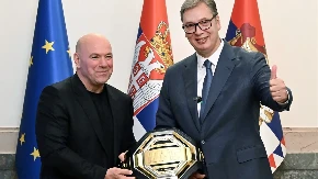 "Upoznao sam sjajnog predsednika": Prvi čovek UFC-a oduševljen Srbijom i susretom sa Vučićem 