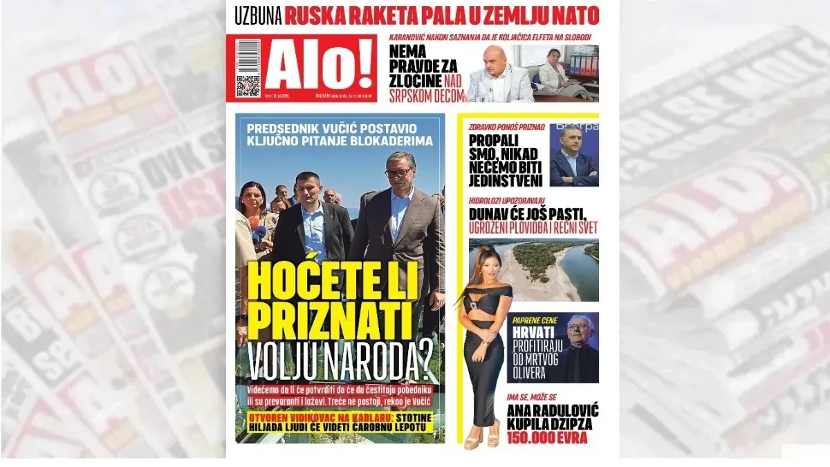 Predsednik Vučić postavio ključno pitanje blokaderima: Hoćete li priznati volju naroda?