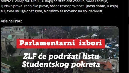 Maske su pale: ZLF potvrdio da je tzv. "studentska lista" zapravo "okupaciona lista"