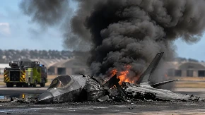Pao jedan od najmoćnijih aviona na svetu! F-35 završio u plamenu kod baze (VIDEO)