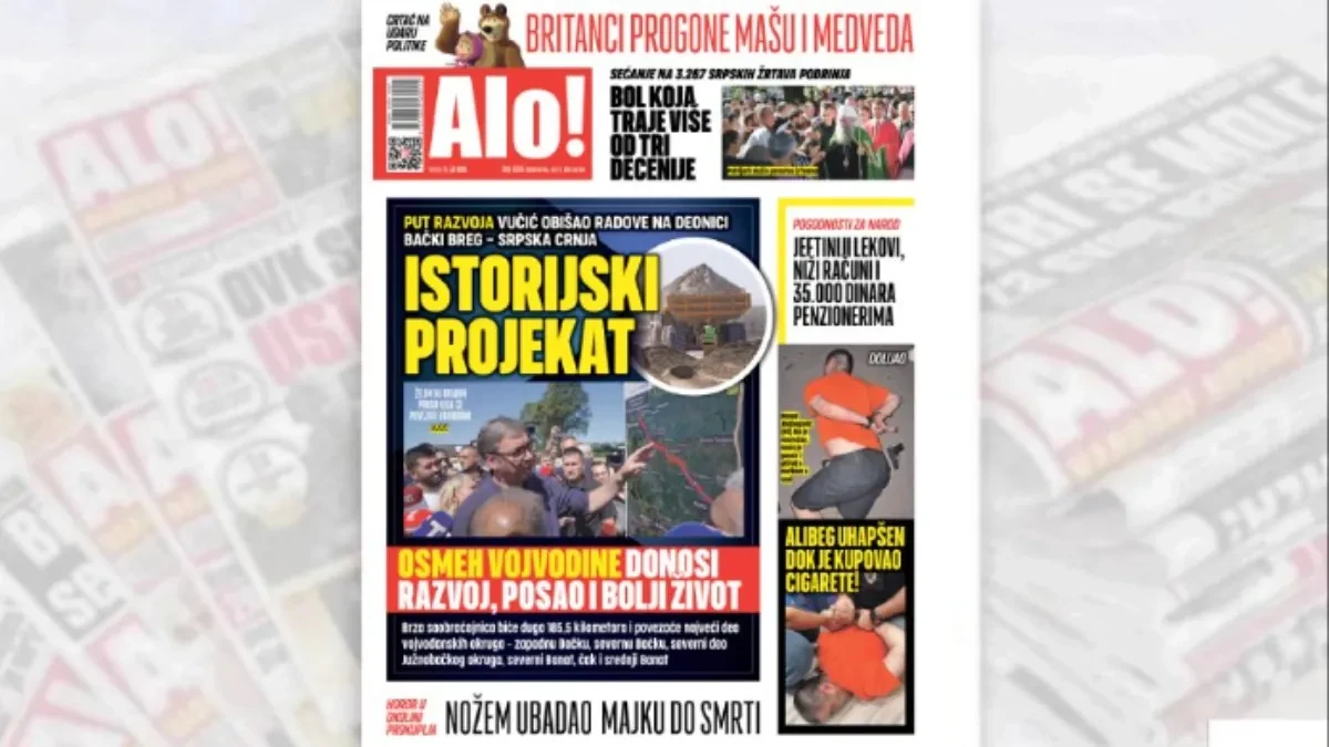 Istorijski projekat!Vučić obišao radove na deonici Bački Breg - Srpska Crnja 