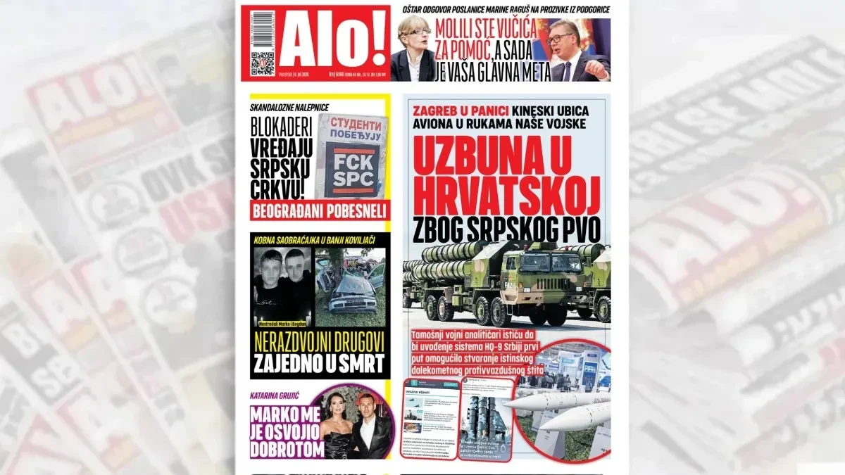 Uzbuna u Hrvatskoj zbog srpskog PVO: Kineski ubica aviona u rukama naše vojske