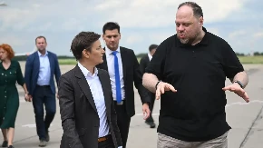Brnabić dočekala predsednika Vrhovne rade Ukrajine "Dobro došao u Srbiju, dragi prijatelju" (FOTO)