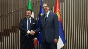 Salvini se oglasio posle razgovora sa Vučićem: "Gost sam našeg prijatelja" (FOTO)