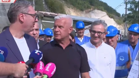 Veliki Rzav: Vučić obilazi izgradnju brane (FOTO/VIDEO)