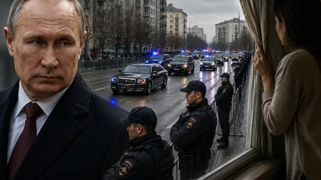Šta su znali Putinovi bezbednjaci?! Pred njegov prolazak građanima stigla zastrašujuća poruka
