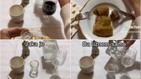 Otkopčava dugme, rakiju"samo lizne", pa "pomete" pola stola: Hit snimak prosečnog Srbina na slavi! (VIDEO)