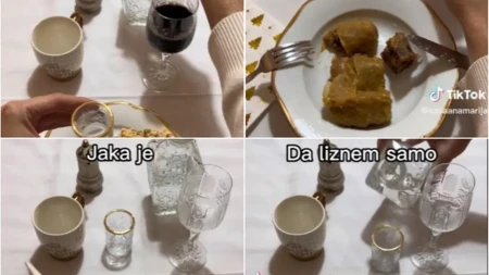 Otkopčava dugme, rakiju"samo lizne", pa "pomete" pola stola: Hit snimak prosečnog Srbina na slavi! (VIDEO)