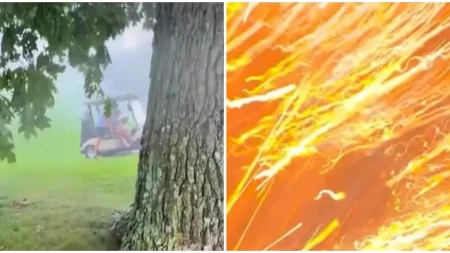 Grom ga pogodio u ruku dok je snimao! Srušio se na zemlju, jezivi snimak postao viralan (VIDEO)