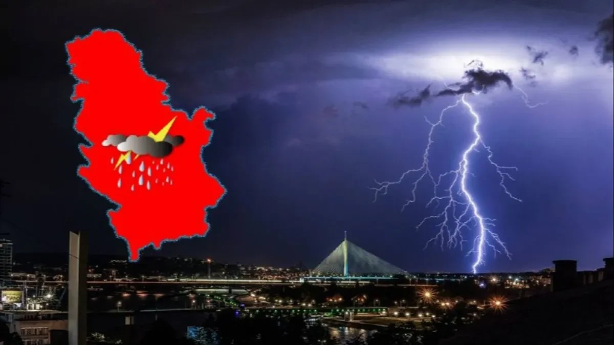 Nevreme samo što nije ljuljnulo! Ovi delovi Srbije sledeći na udaru pljuskova sa grmljavinom
