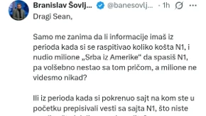 Buknuo novi rat! N1 zaratio sa finansijerom blokadera iz Amerike!