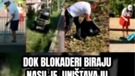 Dok jedni ruše, drugi grade! Aktivisti SNS pokazuju svakoga dana kako se brine o prestonici (VIDEO)