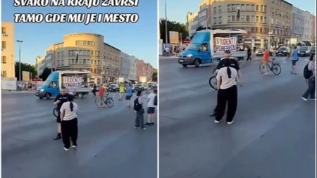 Nadrealan prizor na protestu: Novosadski blokaderi otkrili čime će se baviti nakon izbora? (VIDEO)