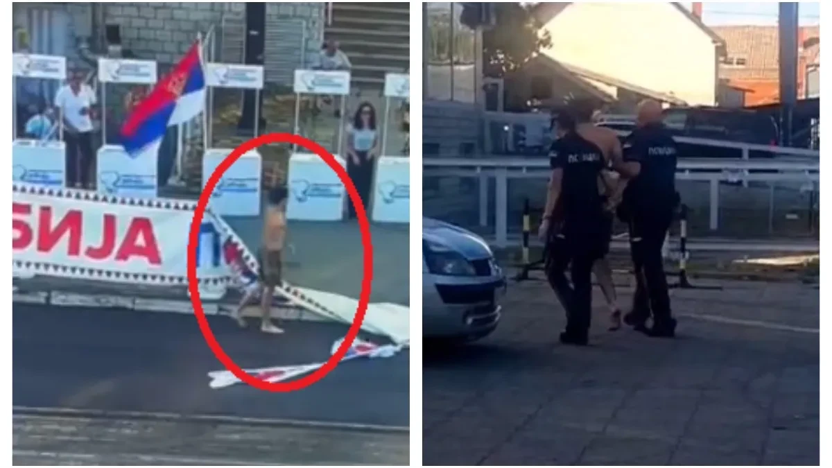 Ovo je jezivo! U naletu besа ruši i kida sve pred sobom u Kragujevcu! Gledajte šta blokaderska propaganda radi deci (VIDEO)
