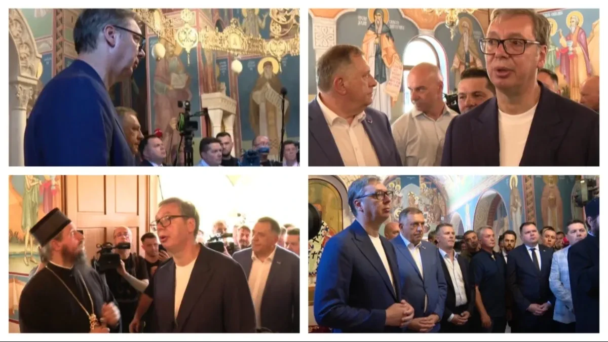 "Ne postoje Srbijanci, bosanski ili hrvatski Srbi, mi smo svi Srbi": Jasna poruka predsednika Vučića iz manastira Rmanj