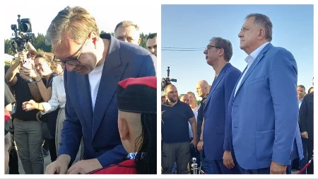 Vučić na Manjači: Pogledajte kako je dočekan predsednik Vučić