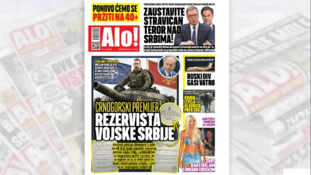 "Voljno Spajiću" Crnogorski premijer rezervista Vojske Srbije 