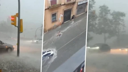 Apokaliptični prizori iz Španije! Nebo se otvorilo, ljudi završili u bujicama, more preplavilo plaže
