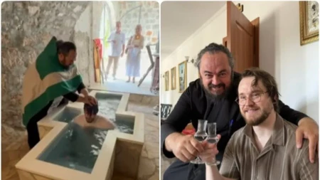 Haris primio pravoslavlje i postao Vasilije: Iz Amerike stigao u Manastir Dajbabe (FOTO)