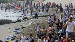 Besni meštani zapalili kamp u Seuti: Migranti bežali u panici