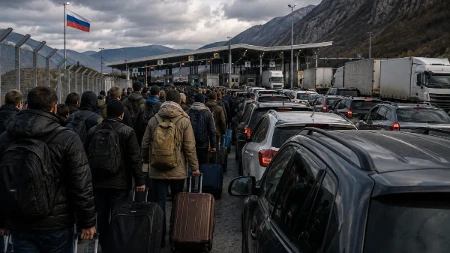 Putine, egzodus je počeo: Više od 113.000 Rusa krenulo ka granici, strahuju od onoga što sledi