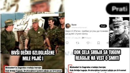 Bivši dečko Mile Pajić vređa generala Mladića! Dok se baškari u Hrvatskoj, upućuje sramne uvrede