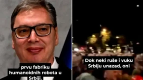 Jedni rade i grade, a drugi? Vučić otvorio fabriku robota, a blokaderi? (VIDEO)