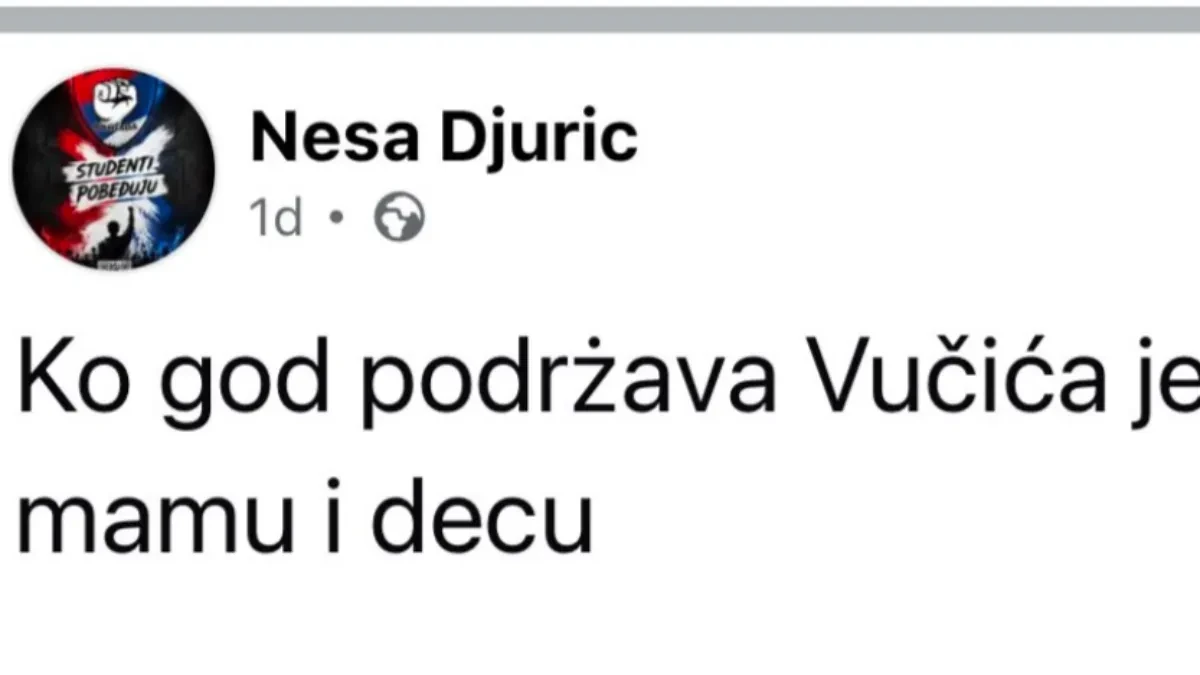 "Ko podržava Vučića j***m mu mamu i decu!" Jezivo! Ovo je studentsko-blokaderski program!