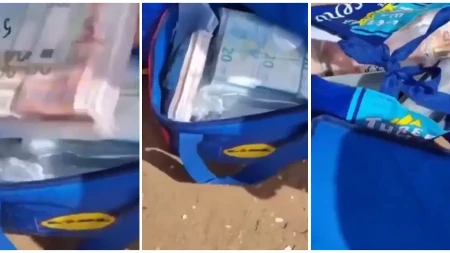 Haotične scene na plaži! Iz glisera izbacili 700.000 evra, kupači pojurili u more po pare! (VIDEO)