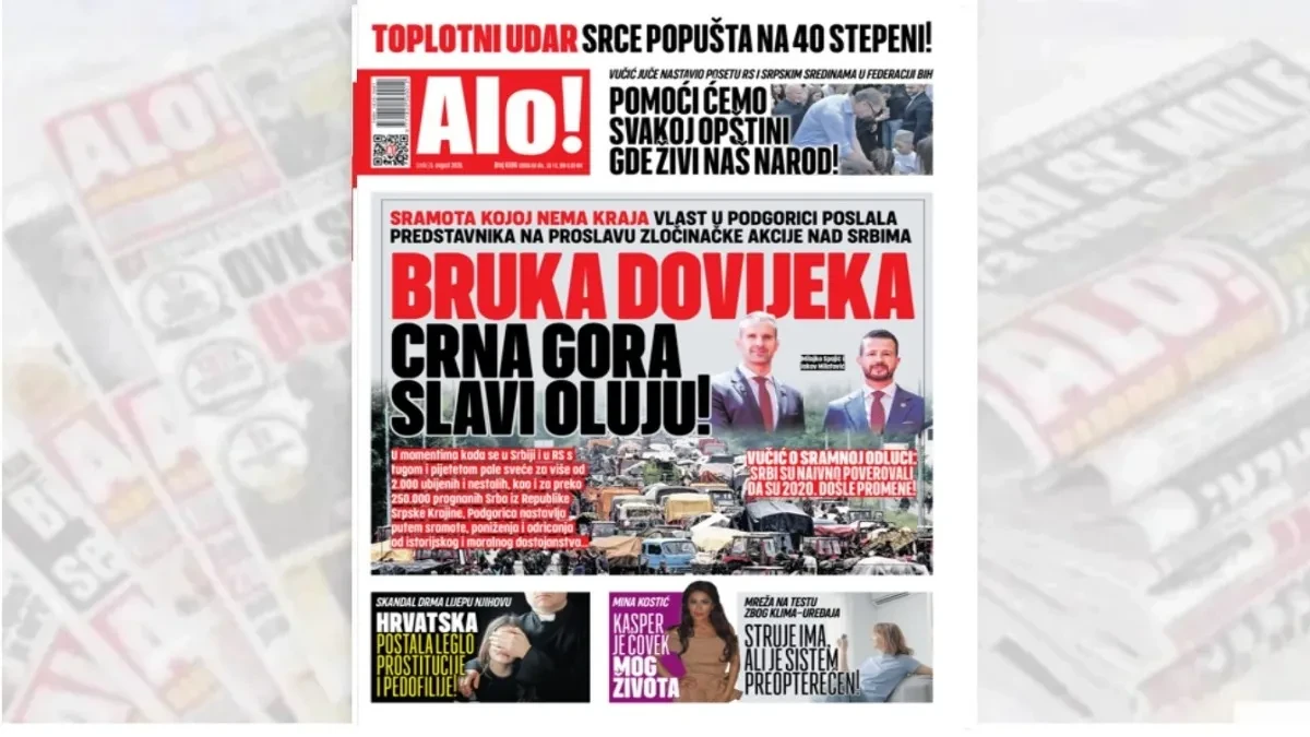 Sramota kojoj nema kraja! Crna Gora slavi Oluju: Vlast u Podgorici poslala predstavnika na proslavu zločinačke akcije nad Srbima