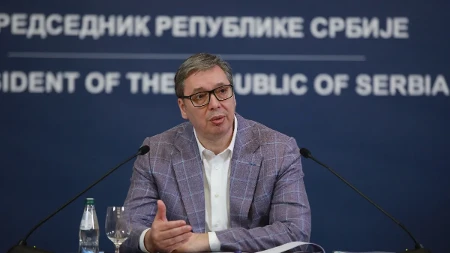 Predsednik Vučić sa učesnicima kampa "Srbija te zove 2026"