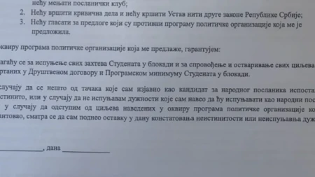 Skandal! Procureo dokument! Blokaderi od svih kandidata traže apsolutnu poslušnost!