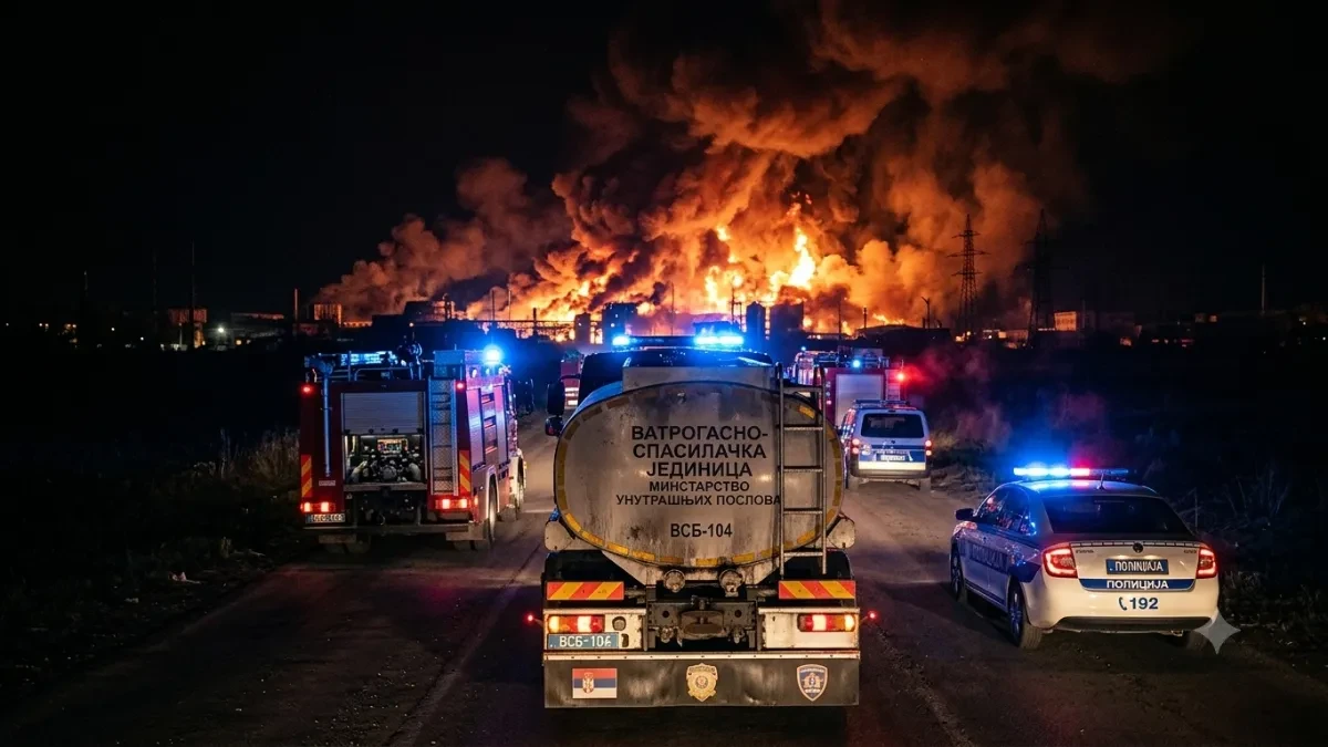 Veliki požar nadomak Beograda! Gori kod Petrovčića, vatra se vidi iz više pravaca, nebo se usijalo!