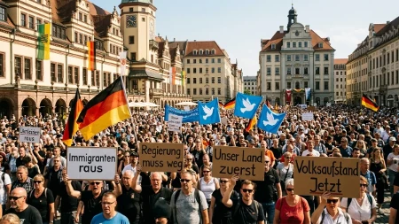 Masovni protest u Nemačkoj: Desetine hiljada ljudi traži ostavku savezne vlade i proterivanje ilegalnih migranata!