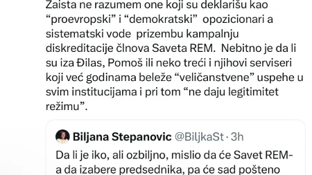 Blokaderi opet "vade" oči: Biljana Stepanović isprozivala Šabića on je nazvao Đilasovim serviserom!