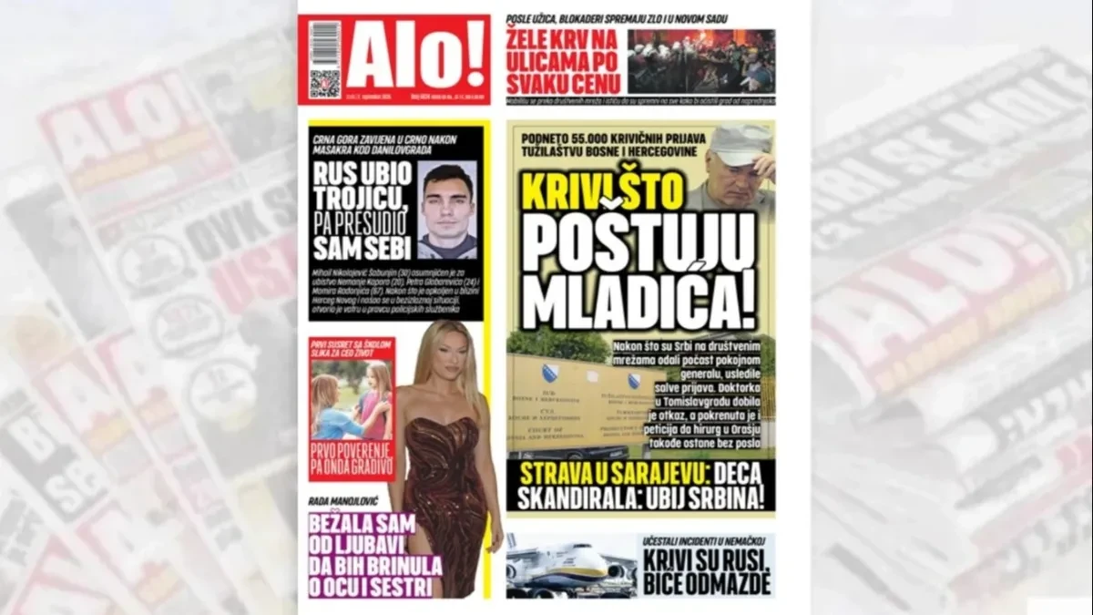 Krivi što poštuju Mladića! Podneto 55.000 krivičnih prijava tužilaštvu Bosne i Hercegovine