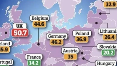 Mapa Evrope zapalila mreže: Podaci o ishrani izazvali nevericu, svi se pitaju da li je ovo moguće