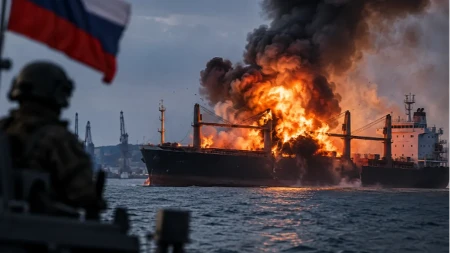 Gori Crno more! Rusi pogodili teretni brod kod Odese, tvrde da je prevozio vojnu opremu za Kijev