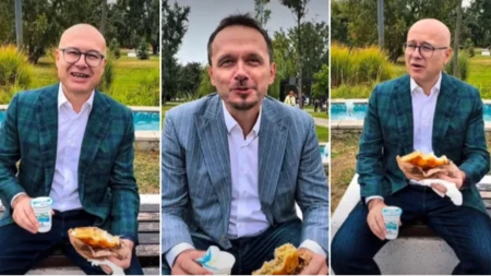 Vučević i Rebrača na jačem doručku: Lider SNS i košarkaška legenda zaseli na klupicu, pa navalili