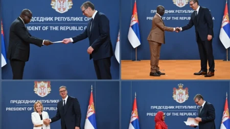 Diplomatizacija na vrhuncu! Vučić u Palati Srbija primio akreditivna pisma ambasadora iz celog sveta