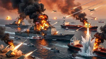 Ormuski moreuz zatvoren, buktinja progutala ceo tanker! Iran tvrdi da je brod naleteo na minu!