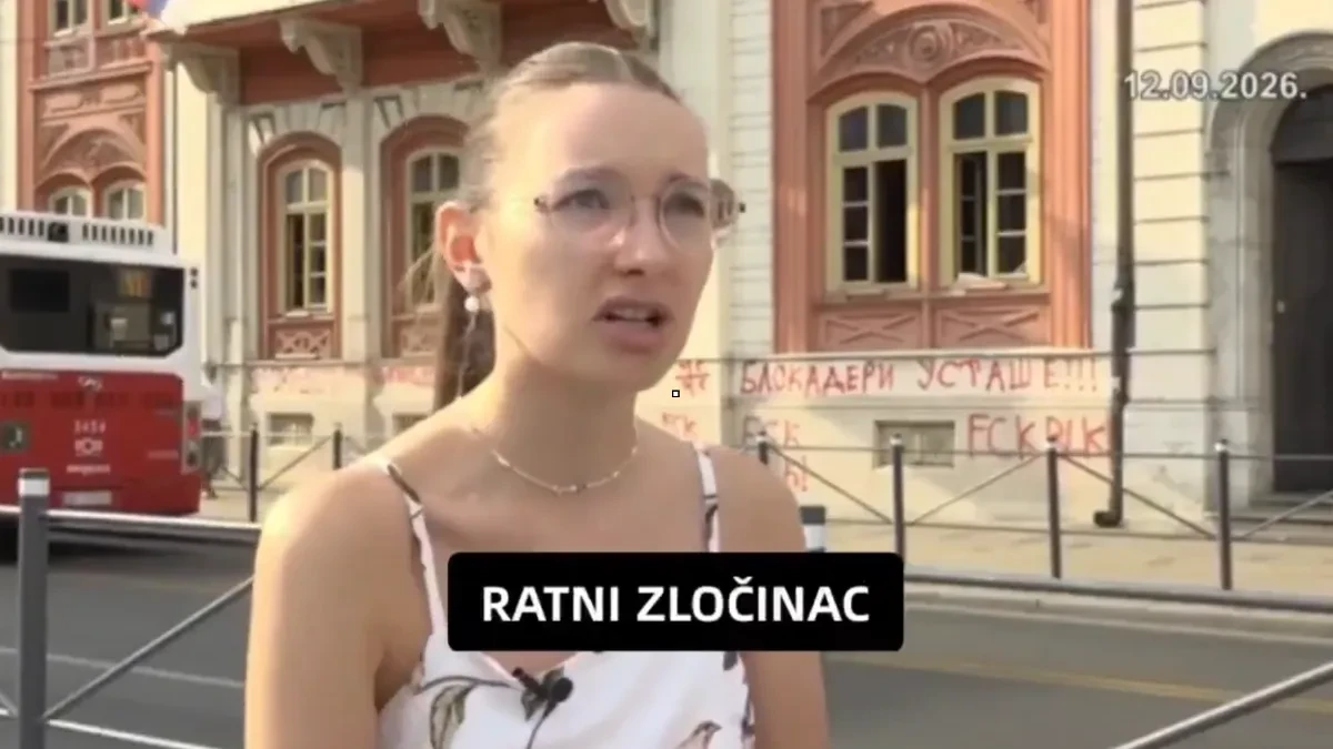 Bruka! Emilija Milenković: Ratko Mladić je ratni zločinac! Evo kako blokaderi varaju građane, "studentkinja" sve priznala!
