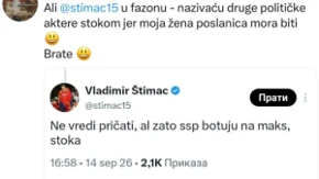 Novi haos u redovima blokadera! Ješić raspalio po Štimcu: Gura ženu da bude poslanica
