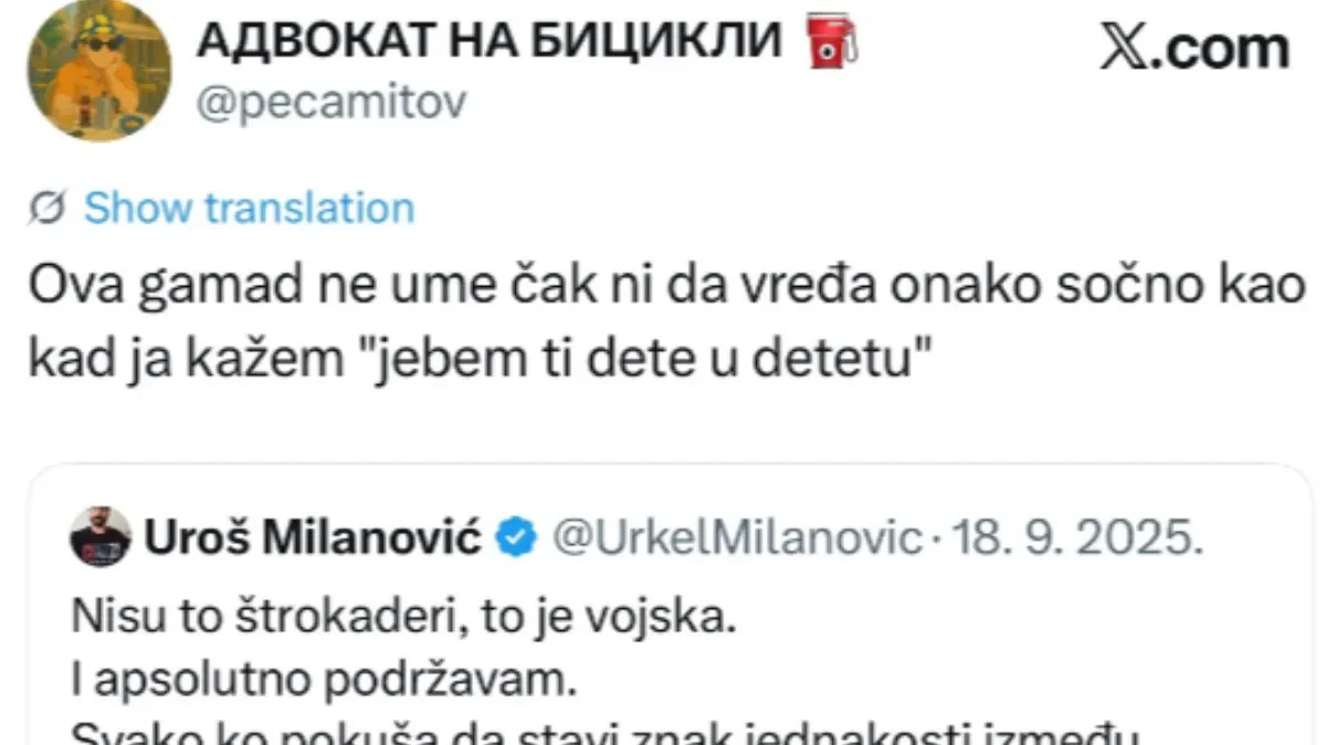 Skandal! Kandidat na tzv. "studentskoj listi": J***m ti dete u detetu!