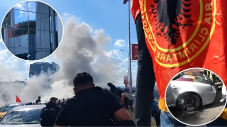 Razularena masa pali i lomi sve pred sobom! Divljaju posle presude OVK vođama, jurišaju sa UČK zastavama